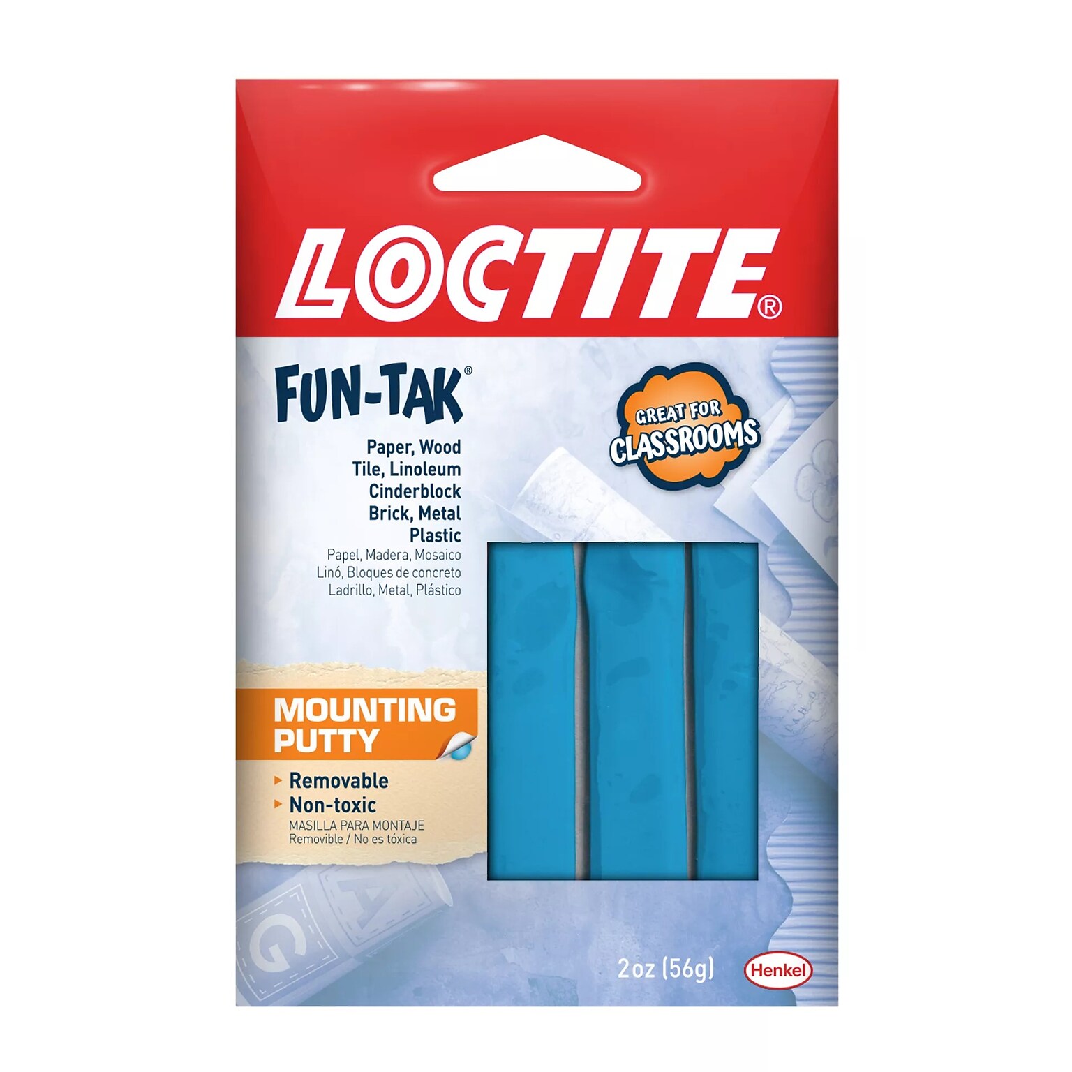 Loctite Fun-Tak Putty, 2 oz., Blue (1270884)