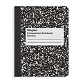 TRU RED™ Composition Notebook, 7.5 x 9.75, Wide Ruled, 80 Sheets, Black/White (TR55076)