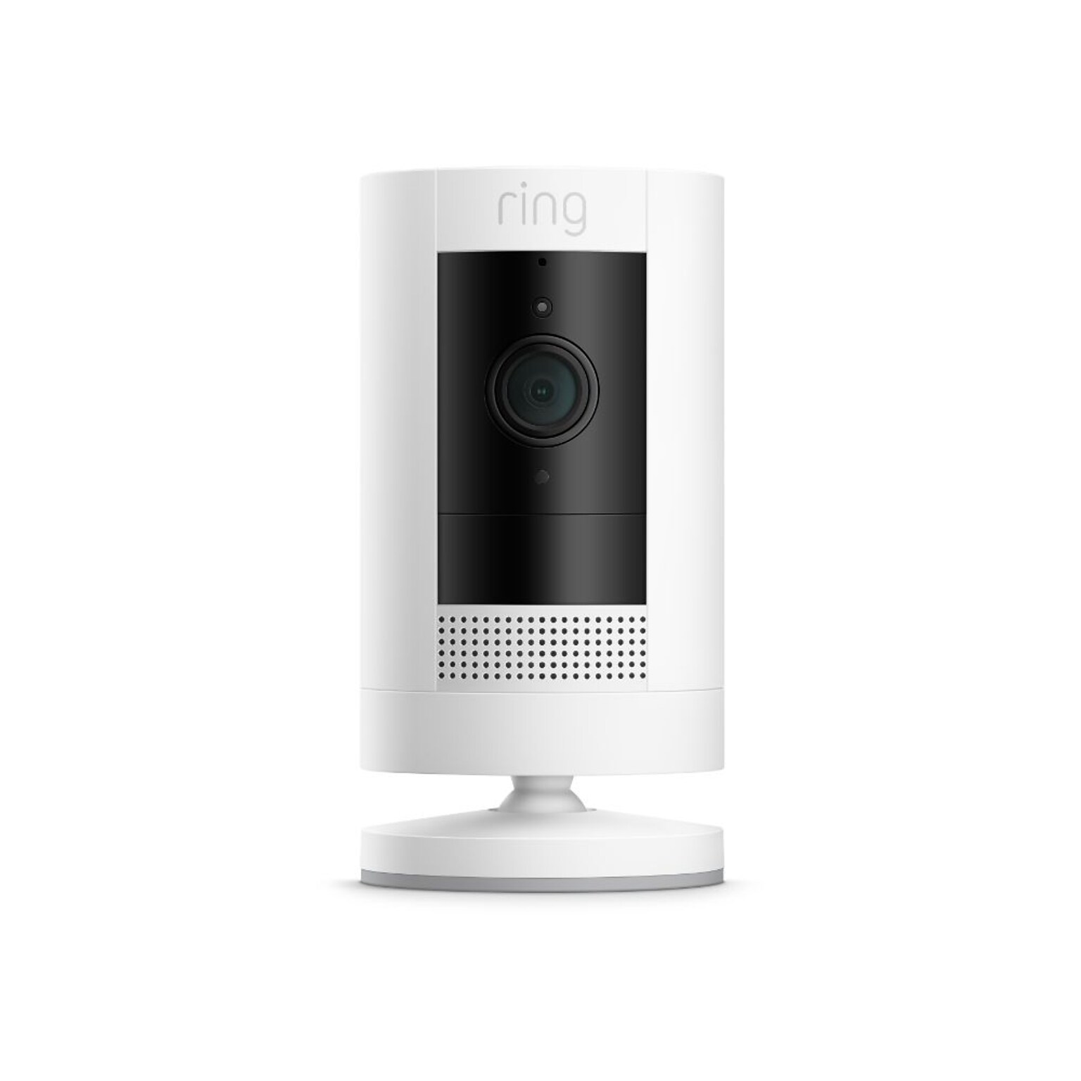 Ring Stick Up Indoor/Outdoor Wireless Security Camera with Rechargable Battery, White (8SSPE8-WEN0)