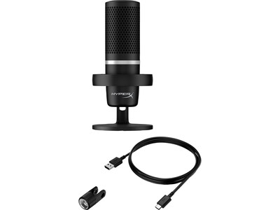 HyperX DuoCast Condenser Microphone, Black (4P5E2AA)