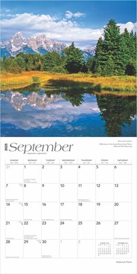 2025 BrownTrout National Parks 12" x 12" Monthly Wall Calendar (9781975475345)