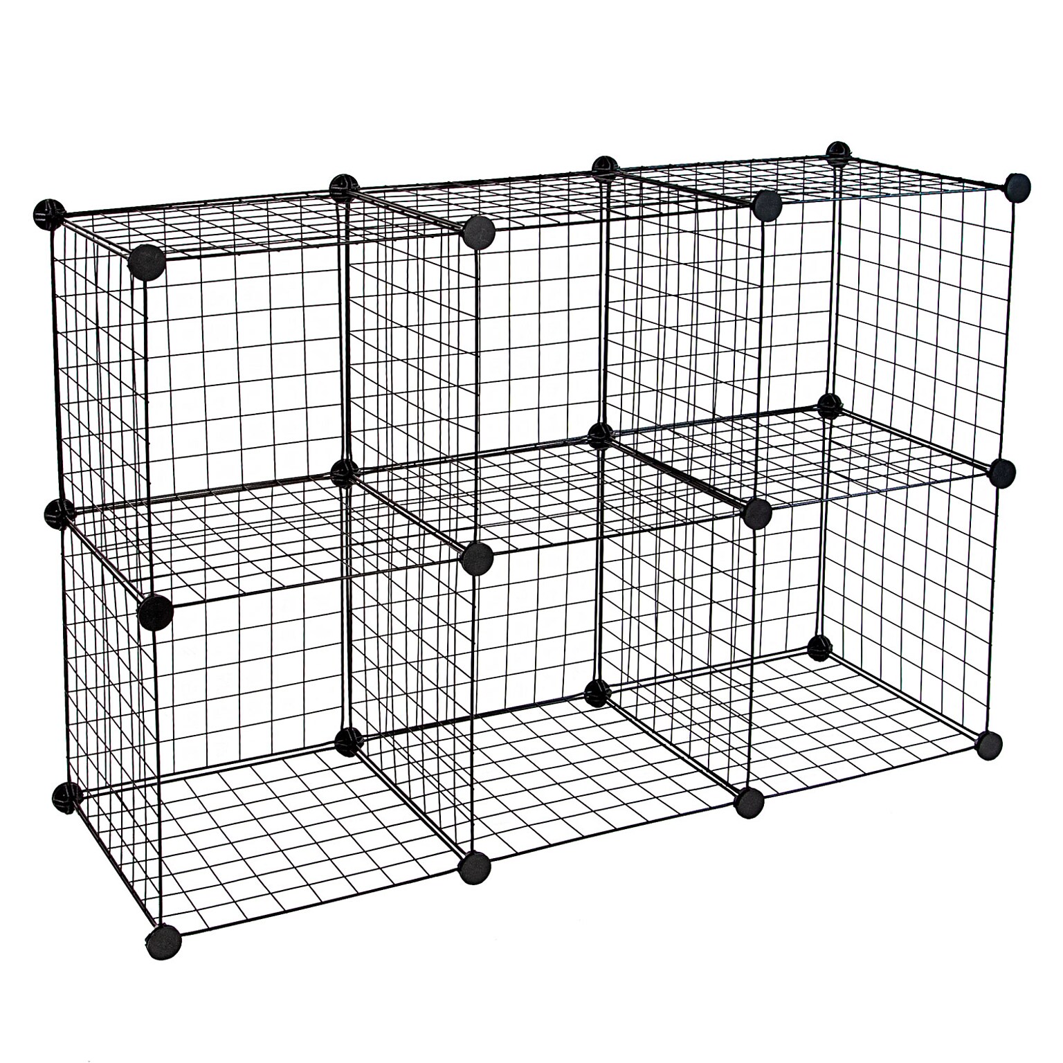 Mount-It! 28 x 42 6-Cube Storage Organizer, Black (WI-4012)