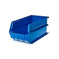 Triton Products 14-3/4 L x 8-1/4 W x 7 H LocBin Wall Storage Bin, Blue, 6/CT (3-240BWS)