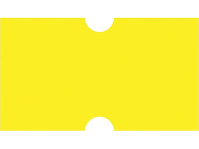 Garvey Punch-Hole Label, 0.83" x 0.47", Yellow, 1000 Labels/Roll, 8 Rolls/Sleeve (2112-31510)
