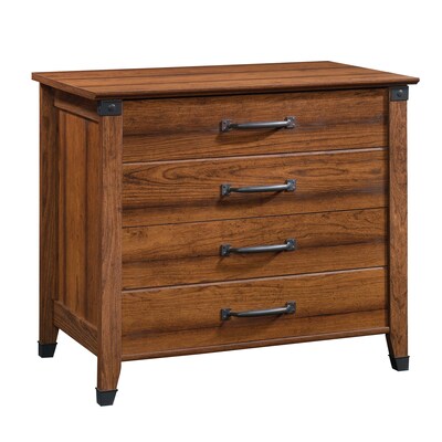 Sauder Carson Forge 2-Drawer Lateral File Cabinet, Letter/Legal Size, 29.5H x 34.5W x 20.38D, Washington Cherry (422034)