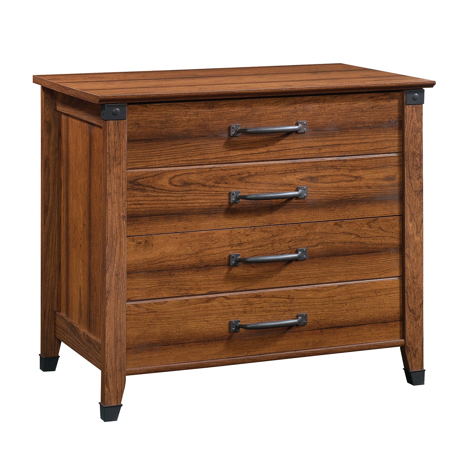 Sauder Carson Forge 2-Drawer Lateral File Cabinet, Letter/Legal Size, 29.5H x 34.5W x 20.38D, Washington Cherry (422034)