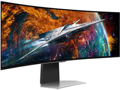 Samsung Odyssey G9 49 Curved 240Hz OLED Gaming Monitor, Silver (LS49CG954SNXZA)