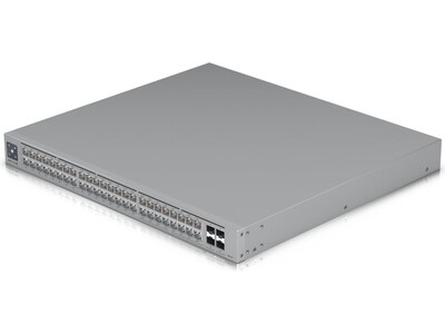 Ubiquiti UniFi Pro Max 48-Port Gigabit Ethernet PoE Managed Switch, Silver (USW-PRO-MAX-48-POE)