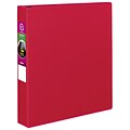 Avery 1 1/2 3-Ring Non-View Binders, Slant Ring, Red (27202)