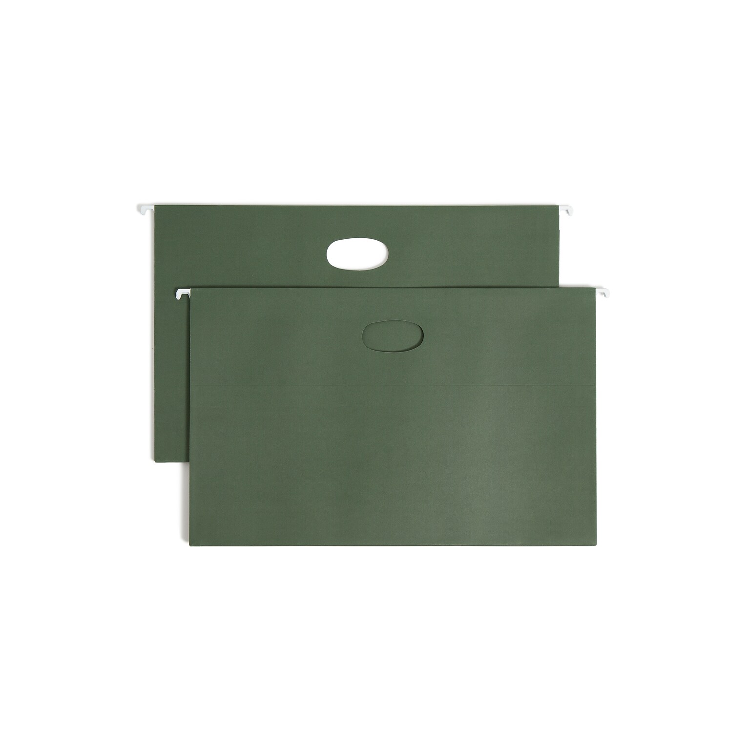 Smead Recycled Hanging File Pocket, 1.75 Expansion, Legal Size, Standard Green, 25/Box (64318)