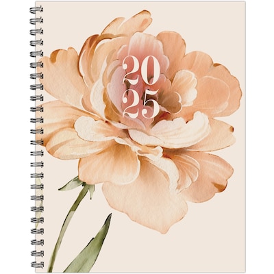 2025 Willow Creek 8.5 x 11 Weekly & Monthly Planner Cover, Peony (47385)