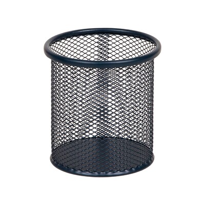Staples Metal Mesh Pen Cup, Navy Blue (ST63819)