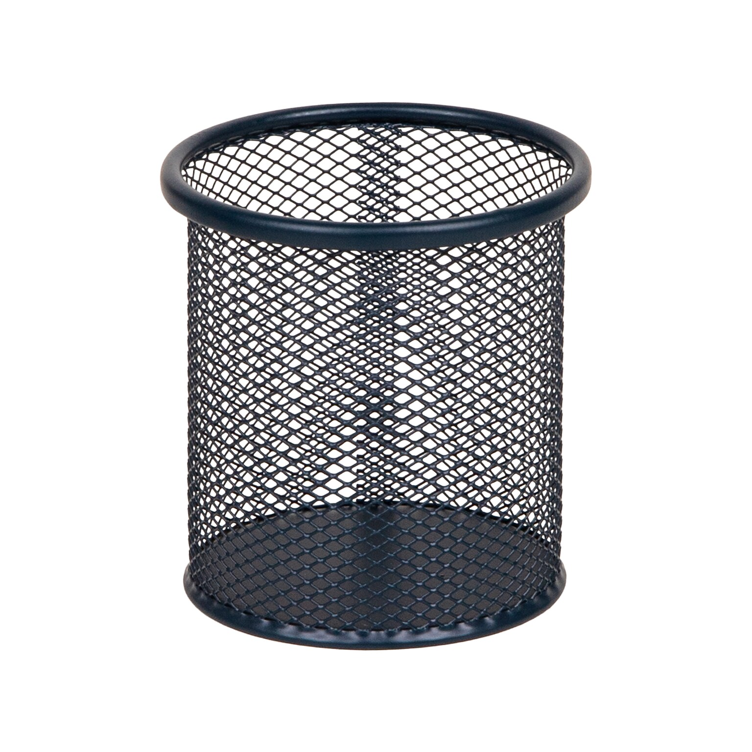 Staples Metal Mesh Pen Cup, Navy Blue (ST63819)