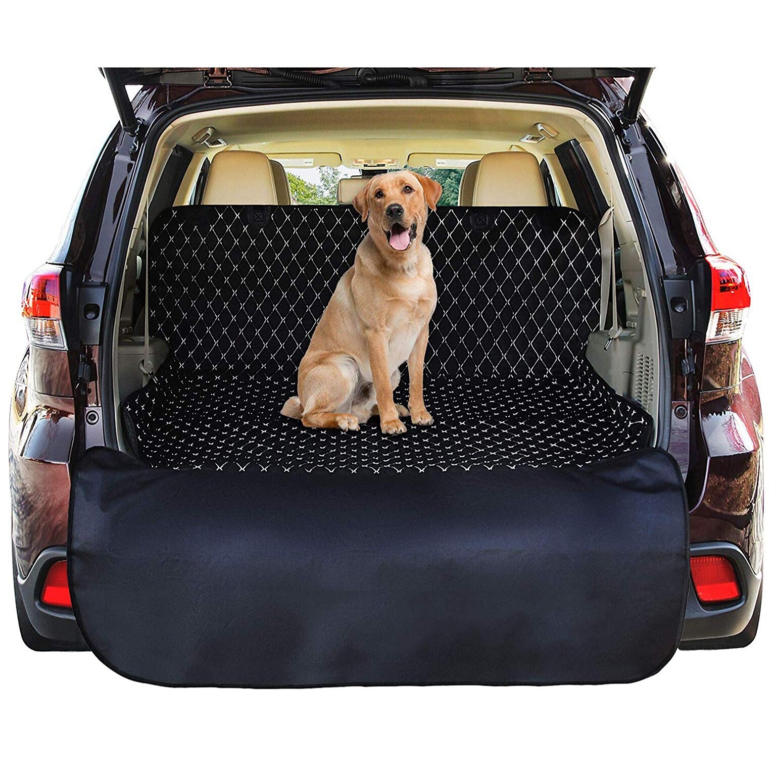 Pawple Universal Fit Cargo Liner Cover for SUVs and Cars w/ Waterproof Material, Black (PAWCARGCRV)