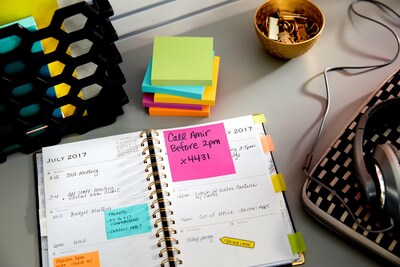 Post-it Notes, 1 3/8"x 1 7/8", Poptimistic Collection, 100 Sheets/Pad, 12 Pads/Pack (653AN)