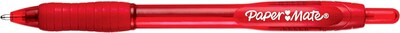 Paper Mate Profile Retractable Ballpoint Pen, Bold Point, Red Ink, Dozen (89467)