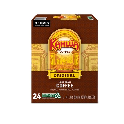 Kahlua Original Coffee, Keurig K-Cup Pod, Light Roast, 96/Carton (PB4141CT)