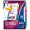 Avery Ready Index Table of Contents Paper Dividers, 1-10 Tabs, Multicolor, 6 Sets/Pack (11188)