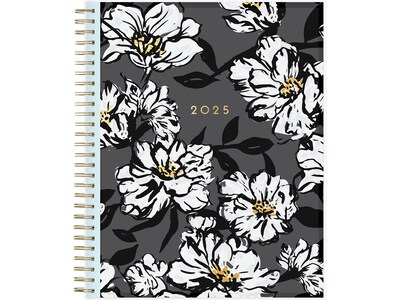 2025 Blue Sky Baccara Dark 8 x 10 Monthly Planner, Plastic Cover, Multicolor (110216-25)