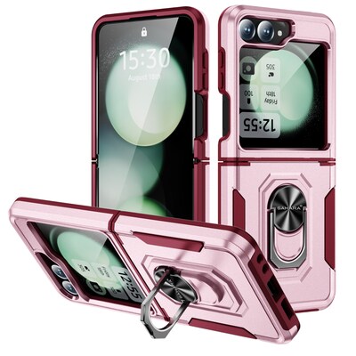 SaharaCase Raider Phone Case for Samsung Galaxy Z Flip6, Shock Absorbing, Desert Rose (CP00591)