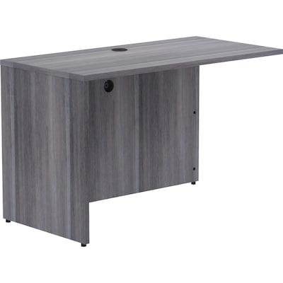 Lorell Essentials Series 48" Return Shell, Weathered Charcoal (LLR69554)