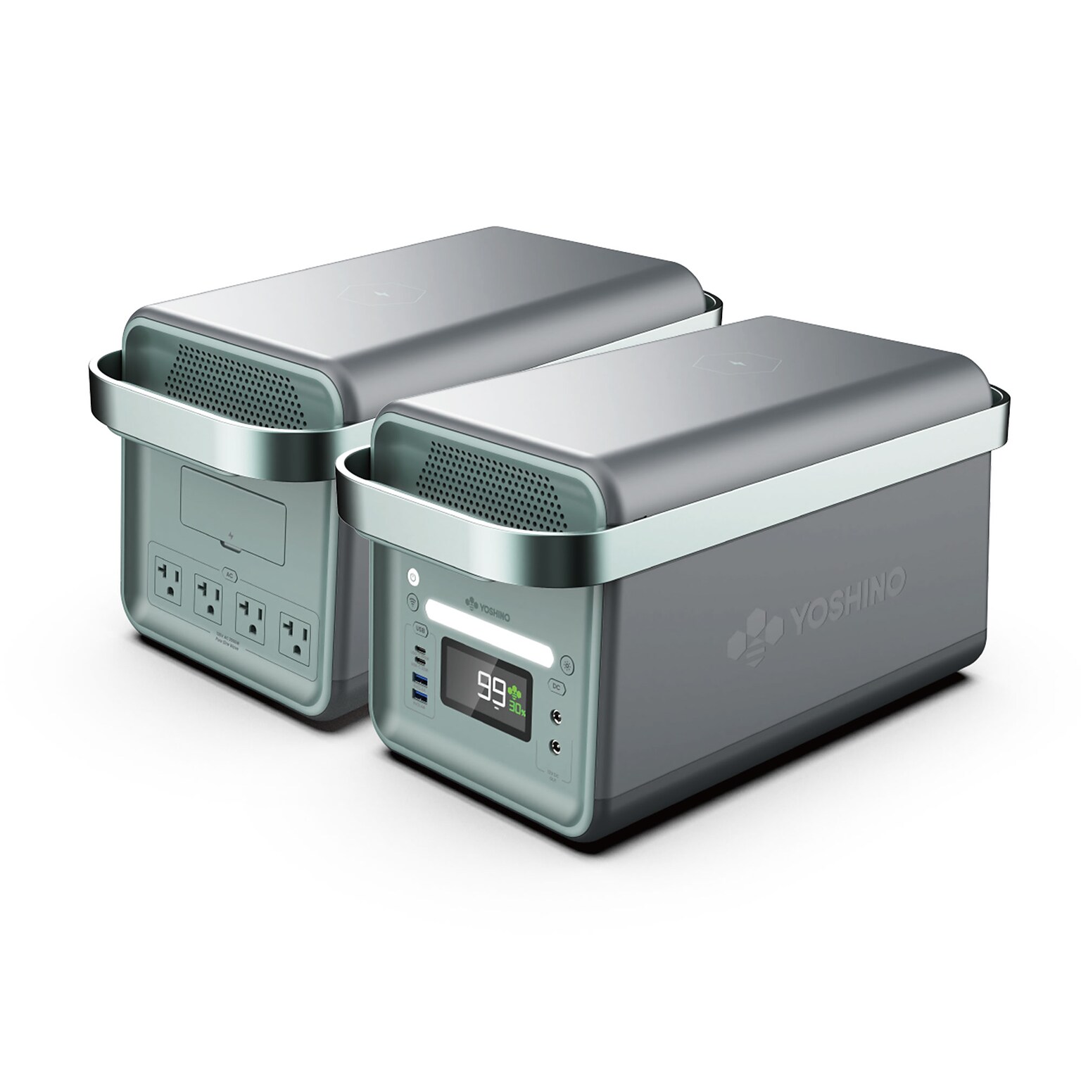 Yoshino B2000 SST 11-Port Solid-State Power Station 1326Wh, 2000W Output/3000W Peak Emergency UPS Backup Battery, Pure Sine Wave