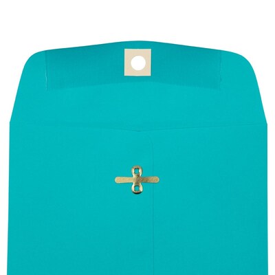 JAM Paper Clasp Catalog Envelope 6" x 9", Blue, 10/Pack (900807461B)