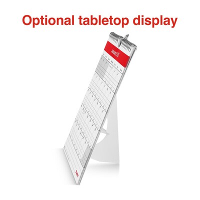 2025 Staples 6" x 7" Wall Calendar, Red/White (ST53923-25)