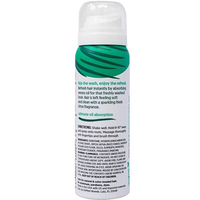 Not Your Mother's Clean Freak Refreshing Dry Shampoo, 1.6 oz Can, 8 Cans/Bag, 12 Bags/Carton
