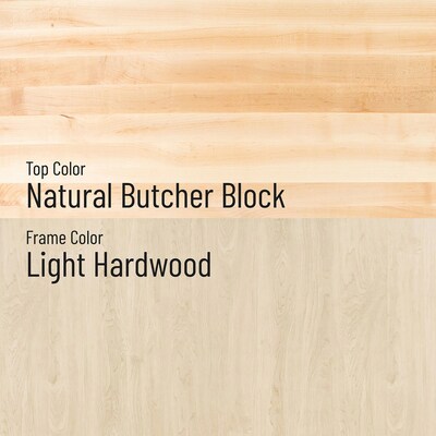 Diversified Woodcrafts Workshop Rectangular Workbench Table, 64" x 54", Light Hardwood (WW4-0V)