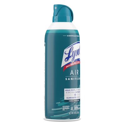 Lysol Air Sanitizer Spray, Simple Fresh Scent, 10 oz., 6/Carton (19200-99350CT)