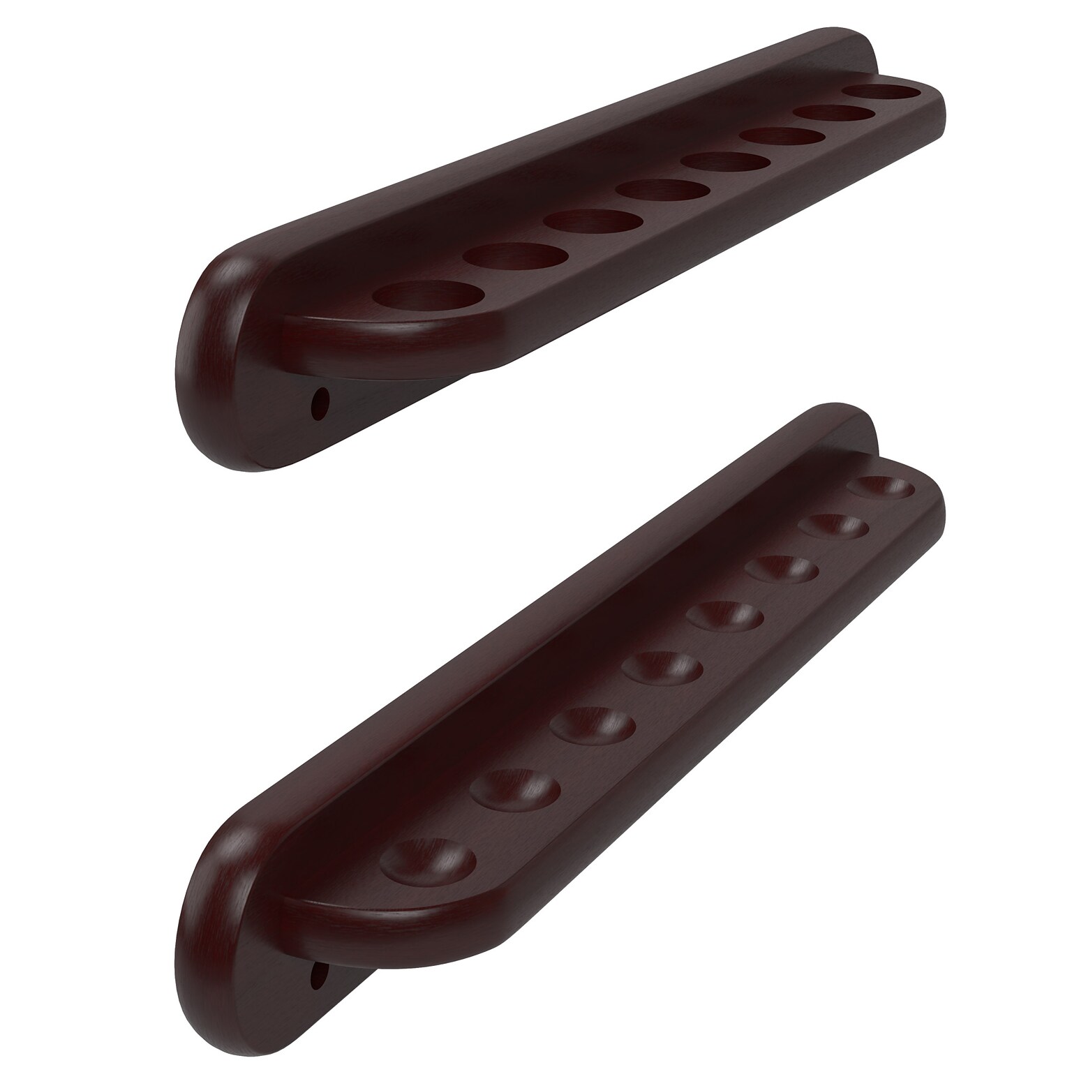 Viper Traditional Mahogany 8 Cue Wall Cue Rack (52-0116)