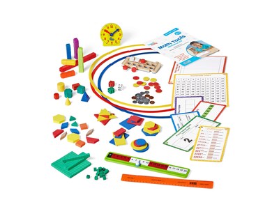 hand2mind Math Tools Resource Kit for Grades K-1, Manipulative, Assorted Colors (95875)