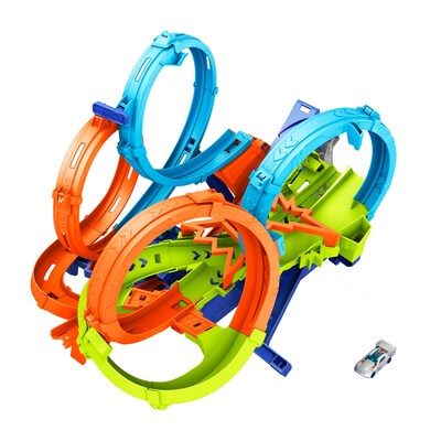 Mattel Hot Wheels 4-Loop Crash-Out Track Set (HXR70)