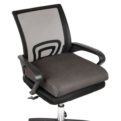 Mind Reader Memory Foam Office Chair Cushion, Black (MEMGEL-GRY)