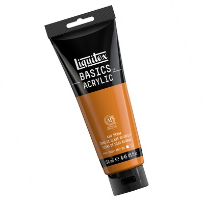 Liquitex BASICS Acrylic Paint Tube, Raw Sienna, 250 mL (LIQ4385330)