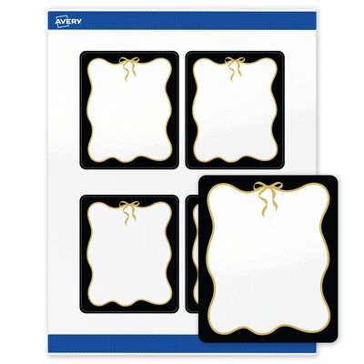 Avery Rectangle Laser/Inkjet Multipurpose Labels, 4 x 3-1/3, White, 40/Pack (19479370857)