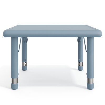 Flash Furniture Wren Square Activity Table, 24" x 24", Height Adjustable, Dusty Blue (YUYCX0022SQRDTB)