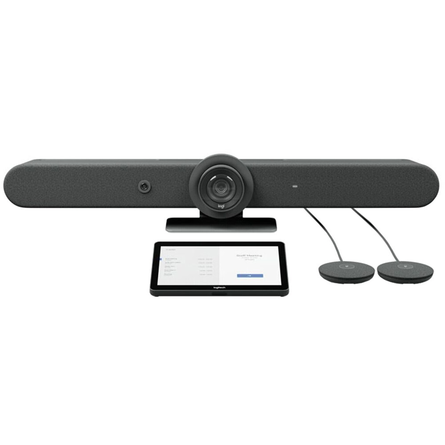 Logitech Meeting Room Solutions 4K Video Conferencing System Bundle, Tabletop Mount, Graphite (991-000534)