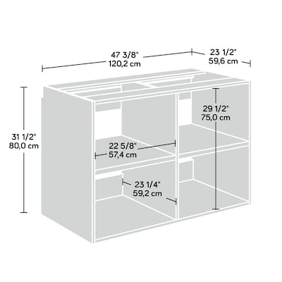 Sauder GarageCore 31H Wall Cabinet, White (443715)