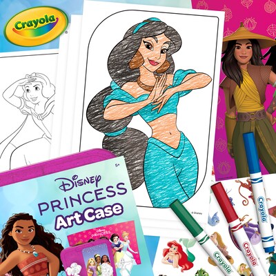 Crayola Disney Princess Coloring Art Case, 76/Set (BIN041251)