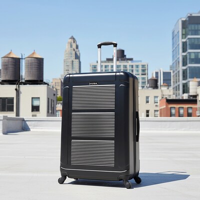 InUSA Pilot 33.27 Hardside Suitcase, 4-Wheeled Spinner, TSA Checkpoint Friendly, Coal (IUPIL00XL-COA)