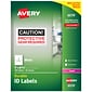 Avery Durable Laser Identification Labels, 5 x 8 1/8, White, 100 Labels Per Pack (6579)
