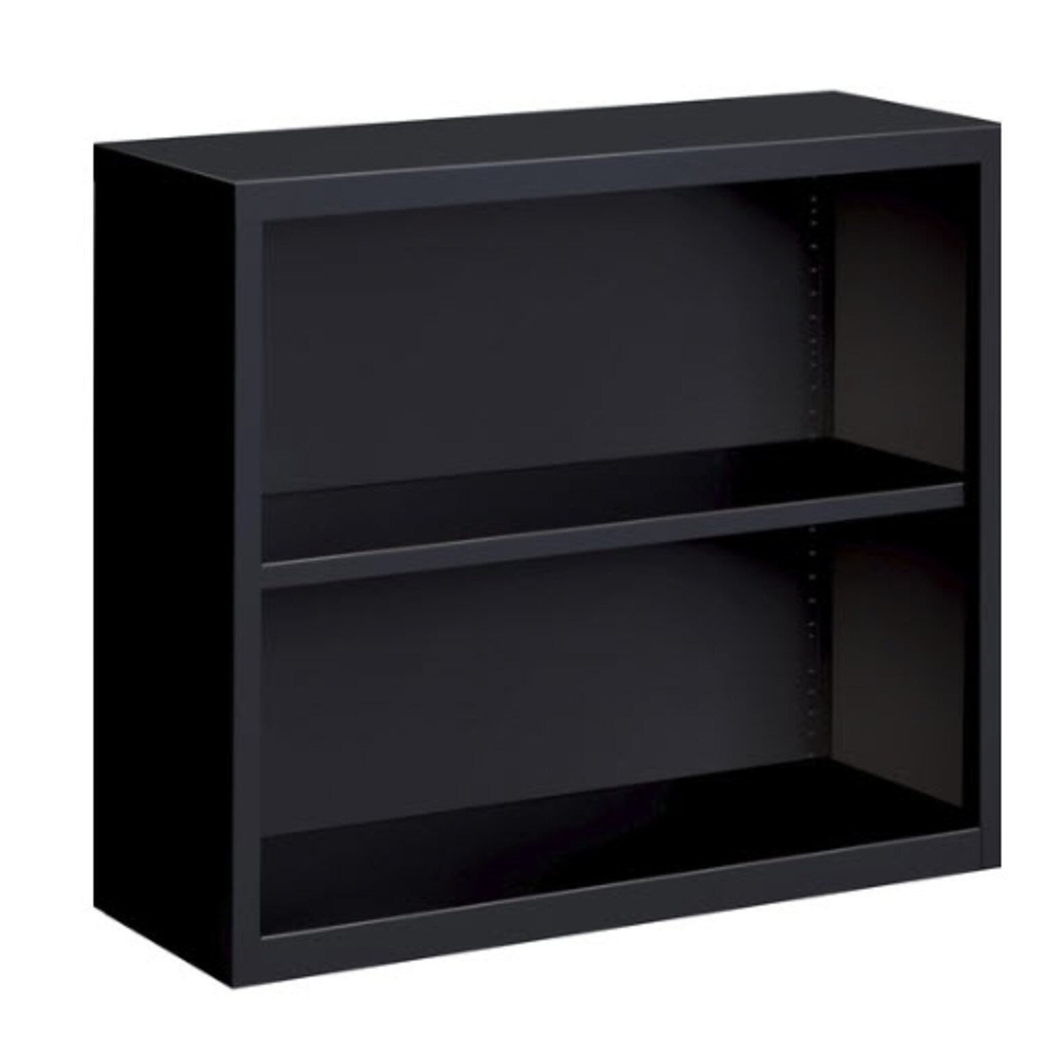 Lorell Fortress Series 2-Shelf 30 Bookcase, Black (LLR41282)