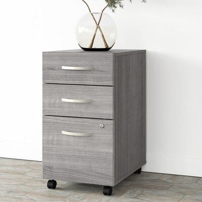 Bush Business Furniture Studio A 3-Drawer Mobile Vertical File Cabinet, Letter/Legal Size, Lockable,