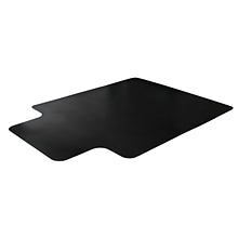 Floortex Advantagemat Vinyl Carpet Chair Mat with Lip, 45 x 53, Black (FR114553LLBV)