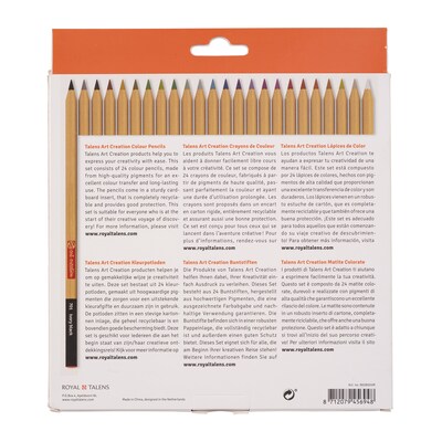 Talens Art Creation Professional Colored Pencils, Assorted Colors 24/Set, 2 Sets/Bundle (TLN9028024M-2)