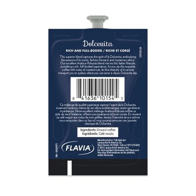 Lavazza Dolcevita Classico Coffee Flavia Freshpacks, Medium Roast, 76/Carton (MDR01040)