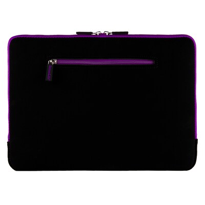 Vangoddy Microsuede Laptop Sleeve for 13.3" Laptop, Black/Purple