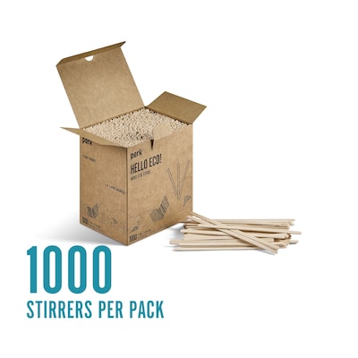 Perk™ Wooden Stirrers, 7, 1000/Pack (PK62345)